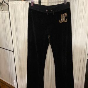Juicy Couture Black Velvet Bottoms